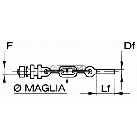 MEZZA CATENA CON PERNO X 50096