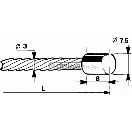 CAVO FRENO-FR. L. 2500 D.3